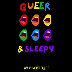 Queer & Sleepy Long Sleeve Tee Design